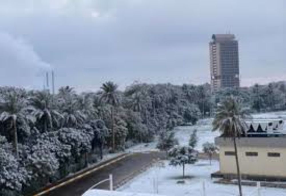 Fenomen rar în Bagdad. A nins pentru a doua oară în ultimii 100 de ani