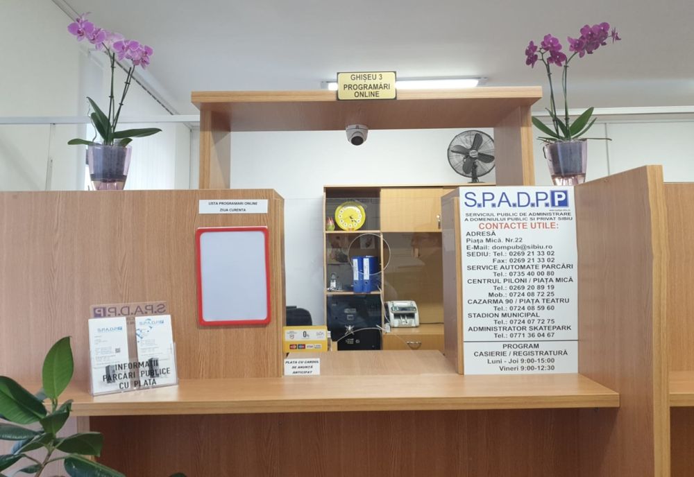 Serviciul de Administrare a Domeniului Public reia, de luni, programul normal cu publicul