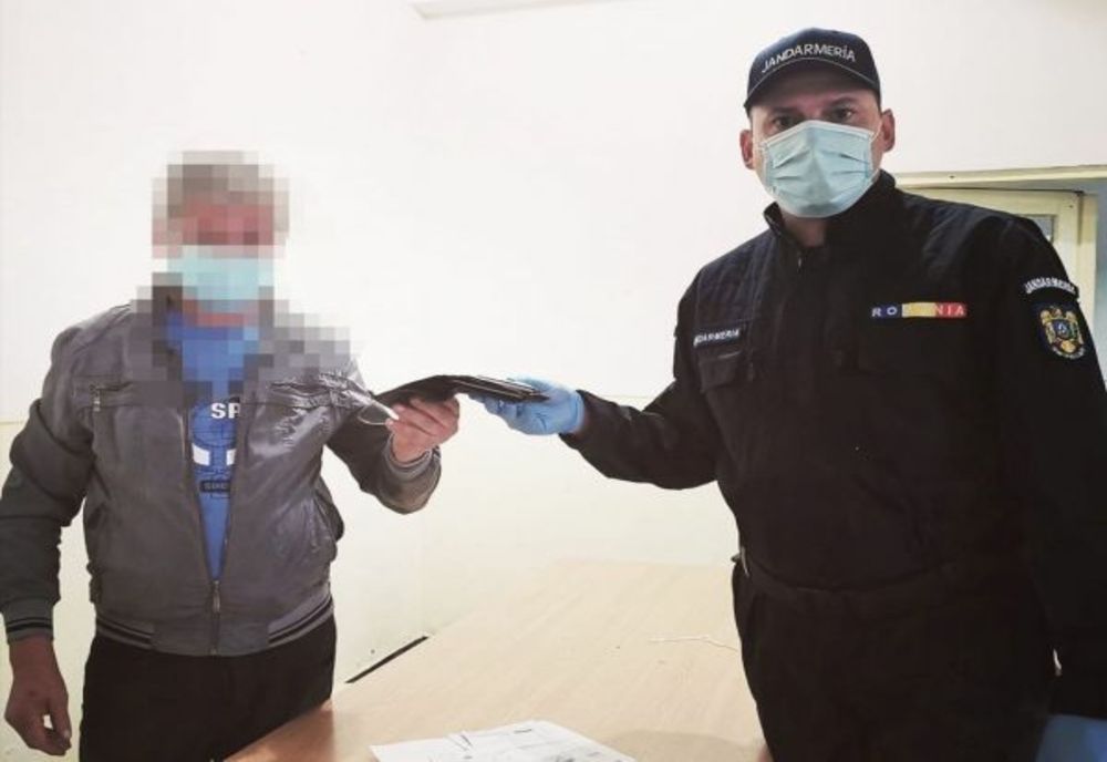 Gest de omenie și spirit civic al unui jandarm din Sibiu