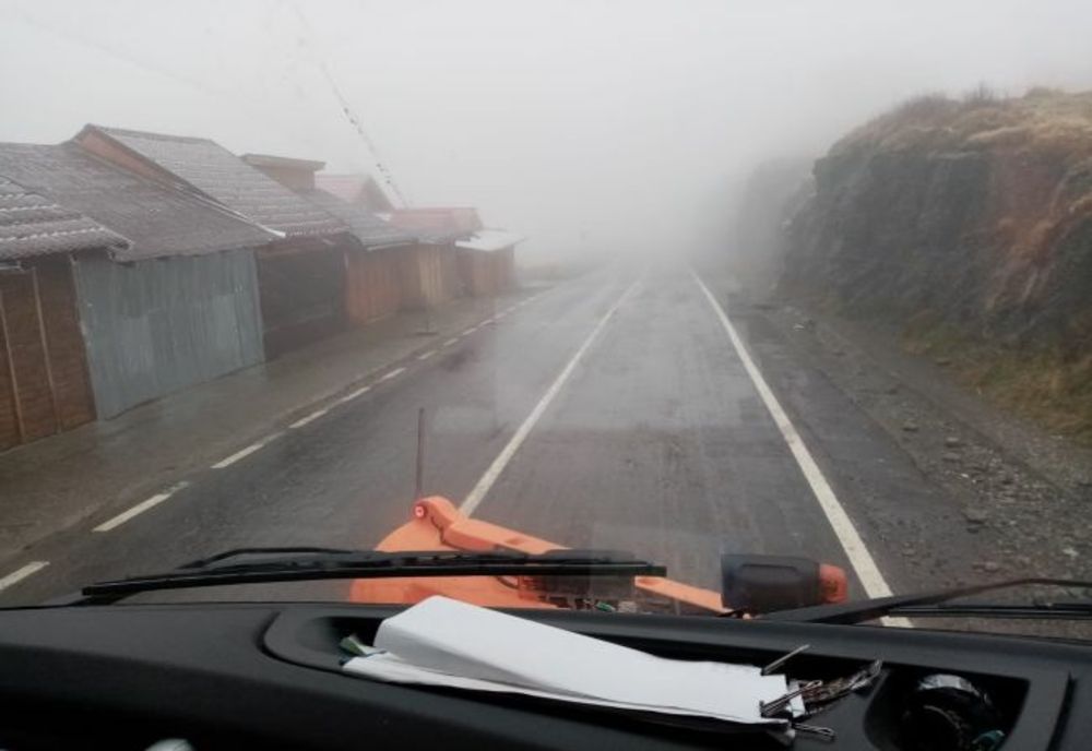 Ninsoare pe Transfăgărășan