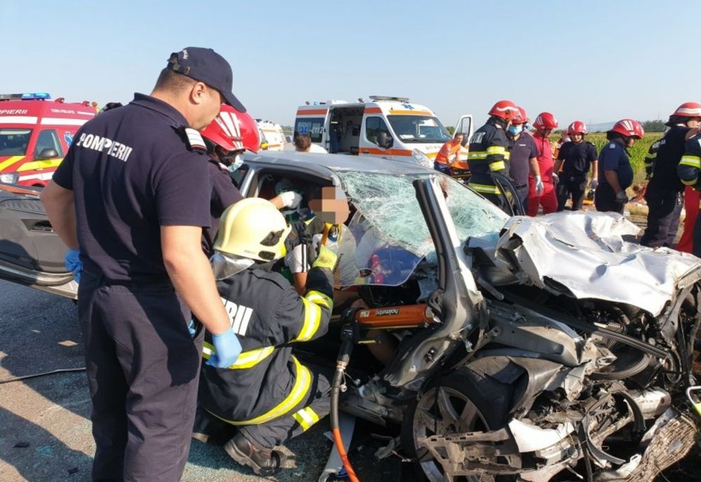 Doi copii implicați într-un accident rutier