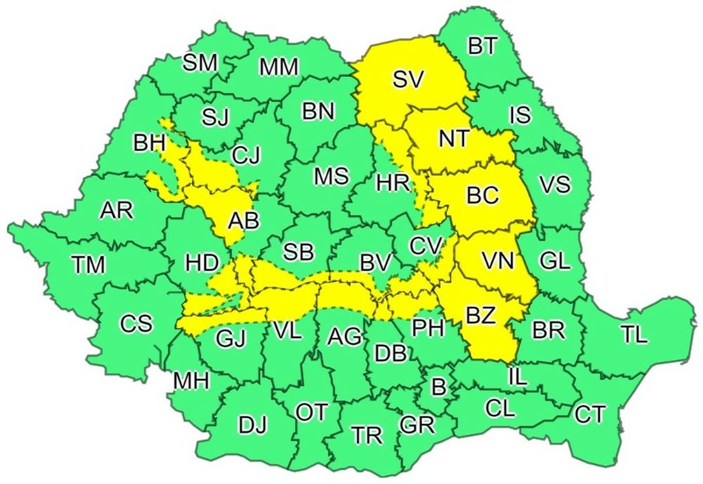 Se întorc furtunile - averizare meteo 