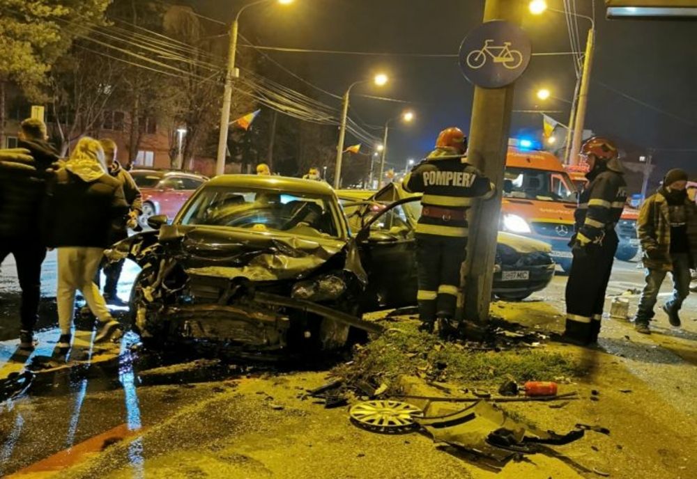 Grav accident rutier în municipiul Sibiu! Bărbat de 76 de ani inconștient