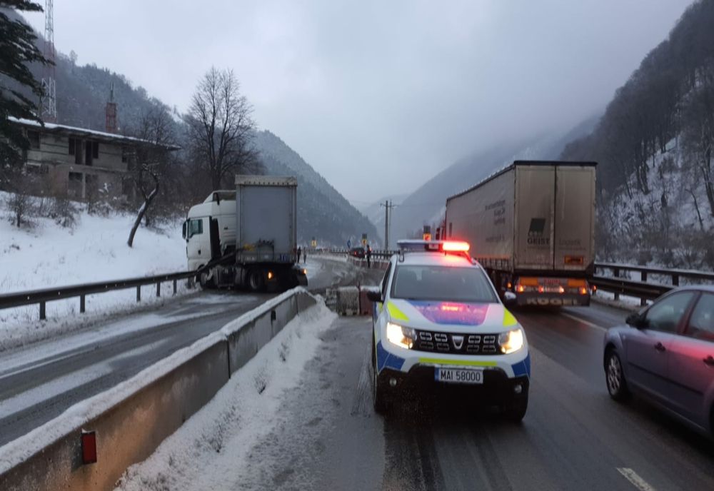 Trafic îngreunat pe DN7