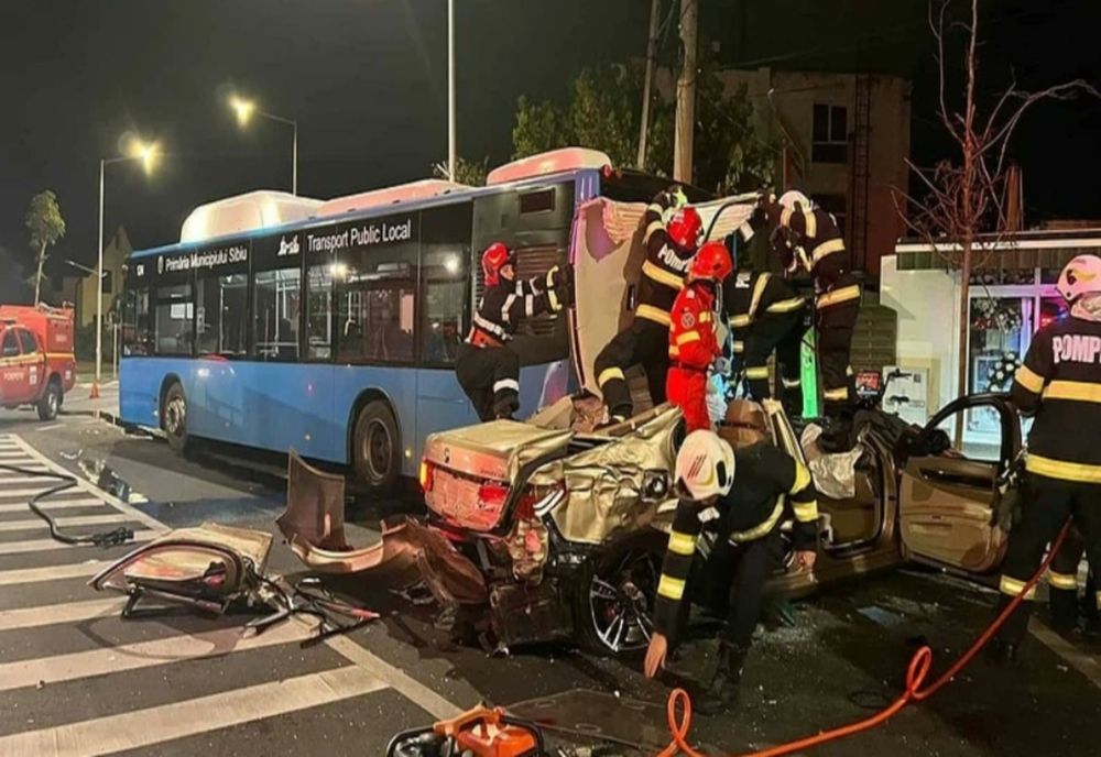 Accident grav în centrul Sibiului. O femeie a murit pe loc