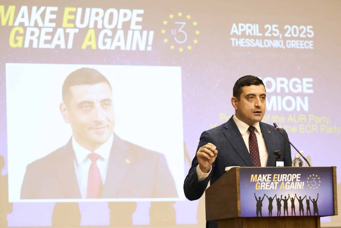 GEORGE SIMION LA CONFERINȚA MEGA DIN GRECIA: „UNIȚI SUNTEM MEGA! UNIȚI SUNTEM PUTERNICI!”