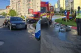 Accident grav în municipiul Sibiu. Un biciclist a fost lovit în plin de o mașină