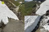Scene neobișnuite în Bucegi. Doi turiști au încercat să folosească trotinetele pe traseul montan