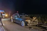 Accident pe DN 14, în județul Sibiu, între o mașină și o căruță. Doi bărbați au fost răniți