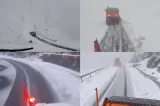Transfăgărășanul a fost închis temporar din cauza ninsorii și a ceții dense