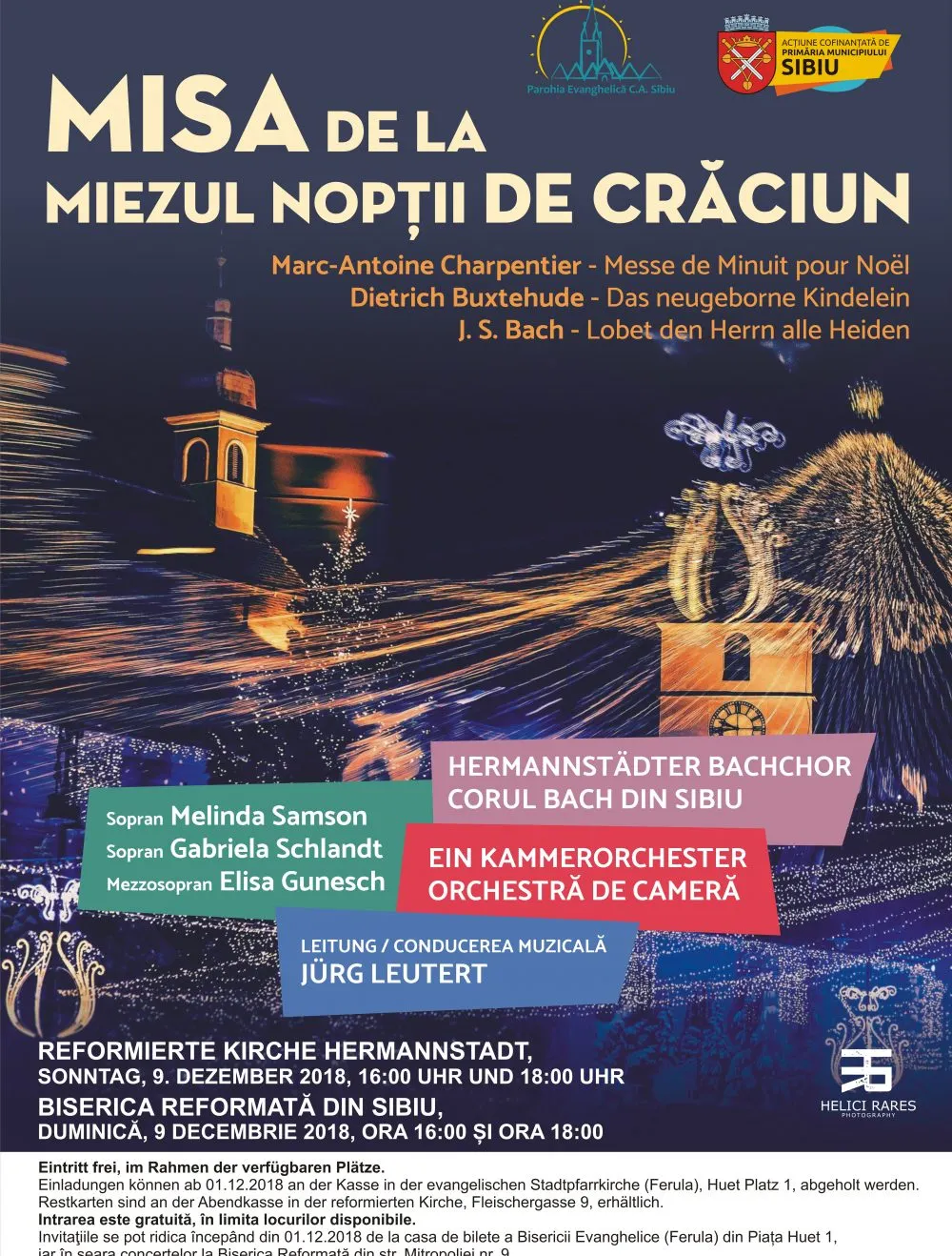 Afis - Misa de la miezul noptii de Craciun