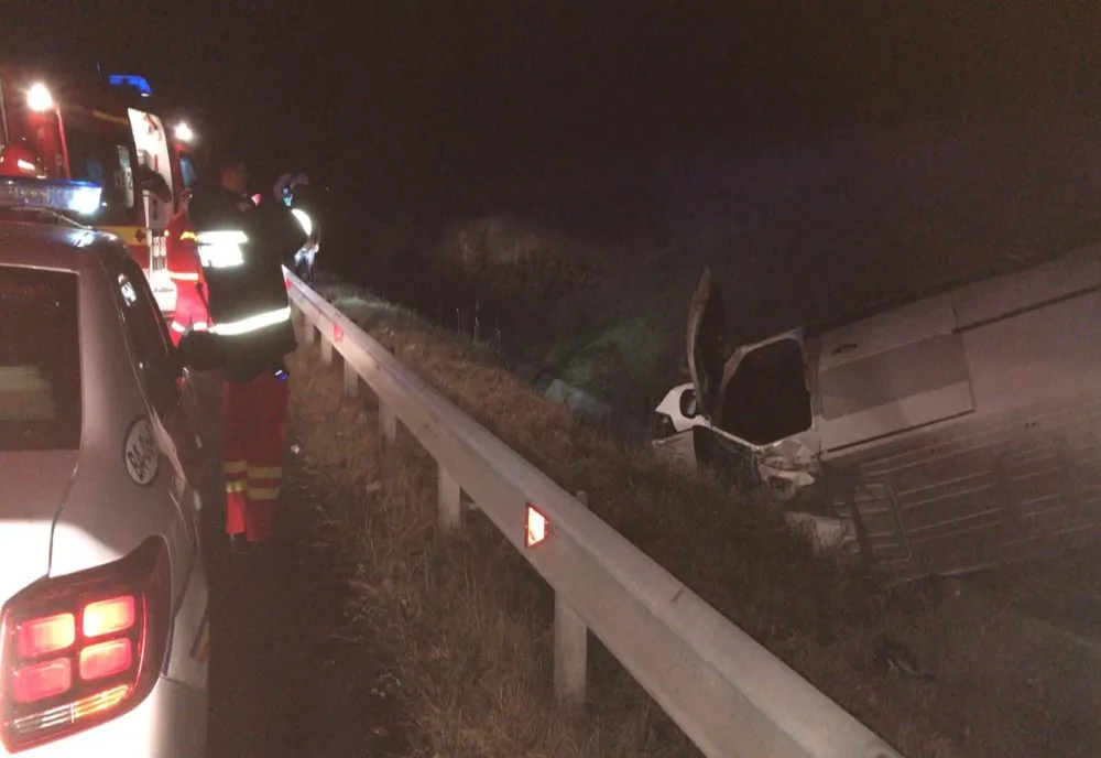 Gălățean mort într-un accident pe A1. Conducea fără permis și centură de siguranță