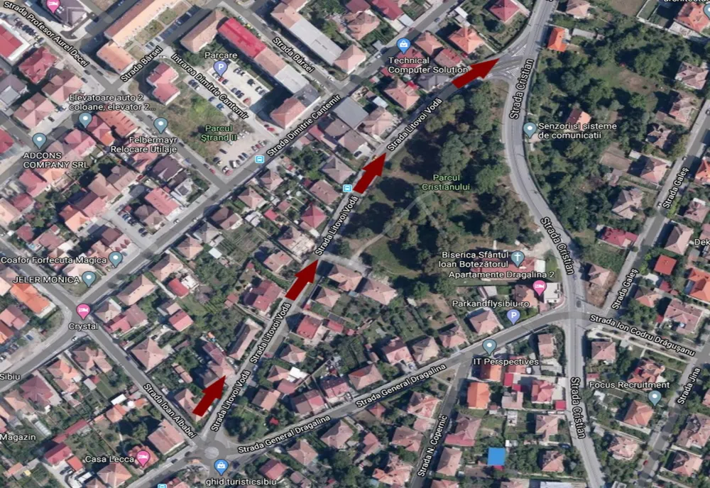 Modificări în regimul de circulație, pe străzile Litovoi,  Viitorului și Moara de Scoarță