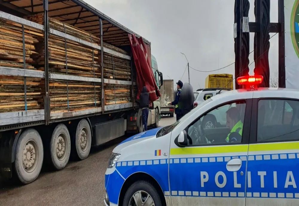 Agent economic sancționat de polițiștii Biroului Protecția Fondului Forestier