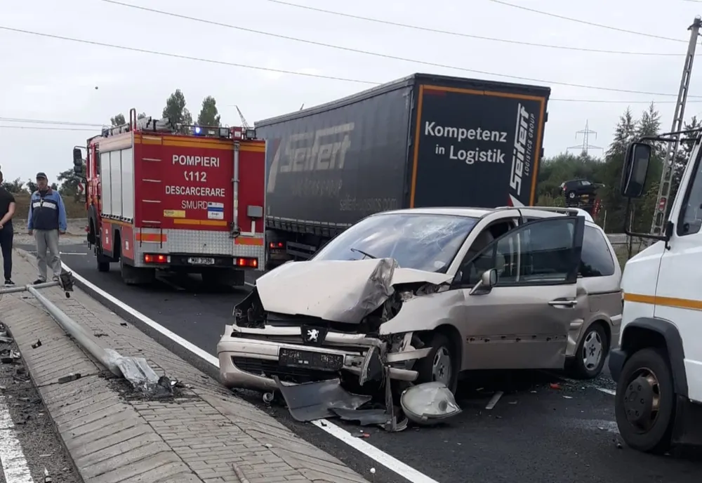 Trafic îngreunat, în această dimineață, pe DN1, din cauza unui accident rutier!