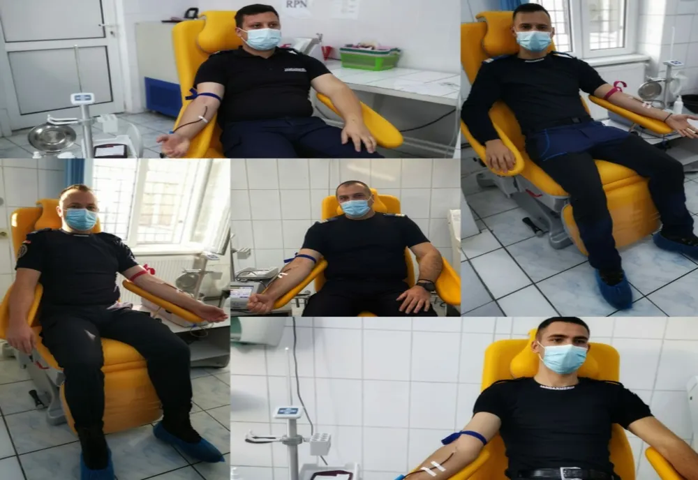 Jandarmii sibieni au donat sânge pentru viață