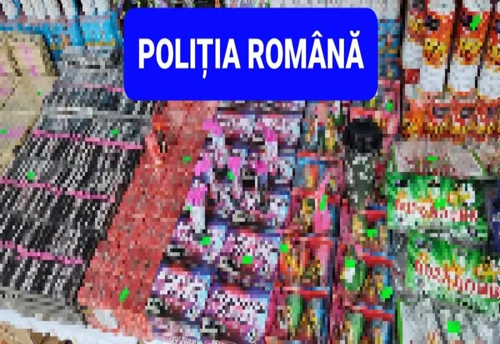 Articole pirotehnice confiscate de polițiștii sibieni