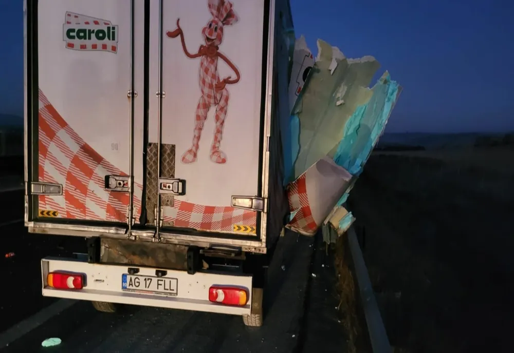 Trafic îngreunat pe A1, din cauza unui accident rutier