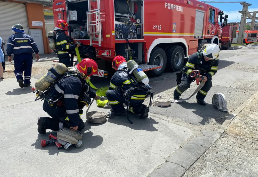 ISU Sibiu, intervenție la un operator economic