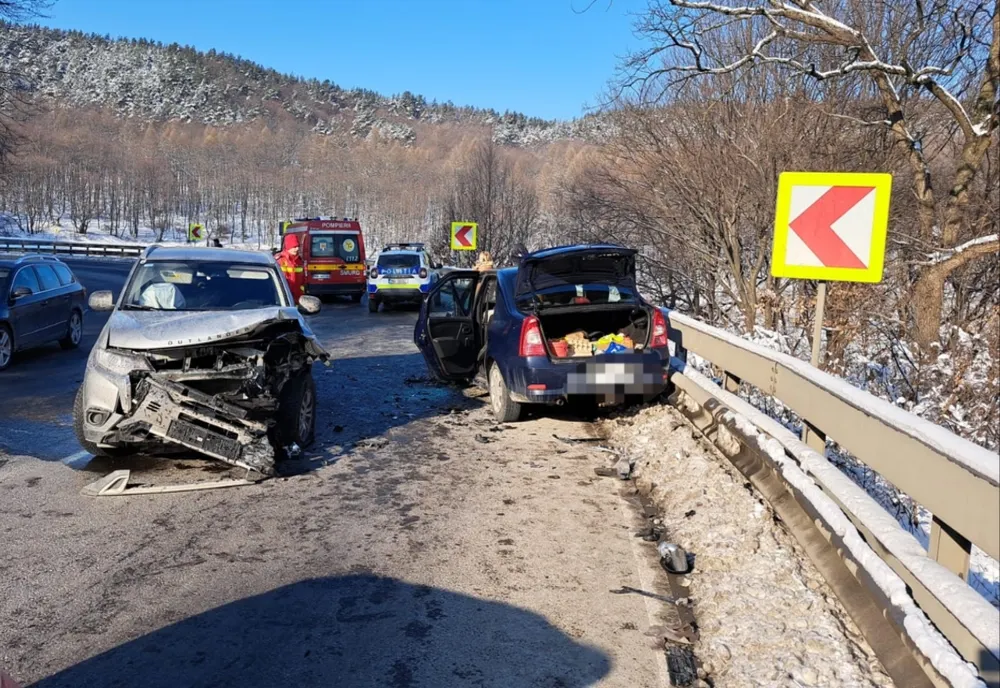 Sibian rănit într-un accident produs pe DN14, la ieșirea din Slimnic spre Mediaș