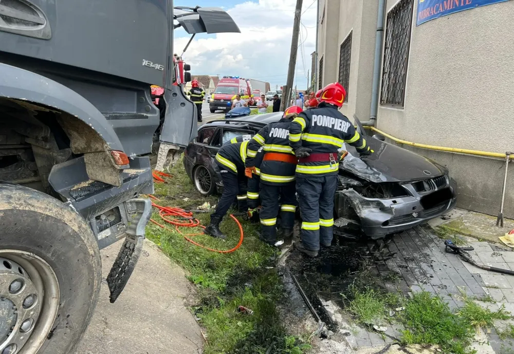 VIDEO Accident cu 4 victime, în județul Sibiu!