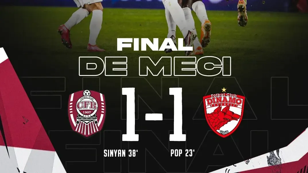 CFR Cluj - Dinamo 1-1