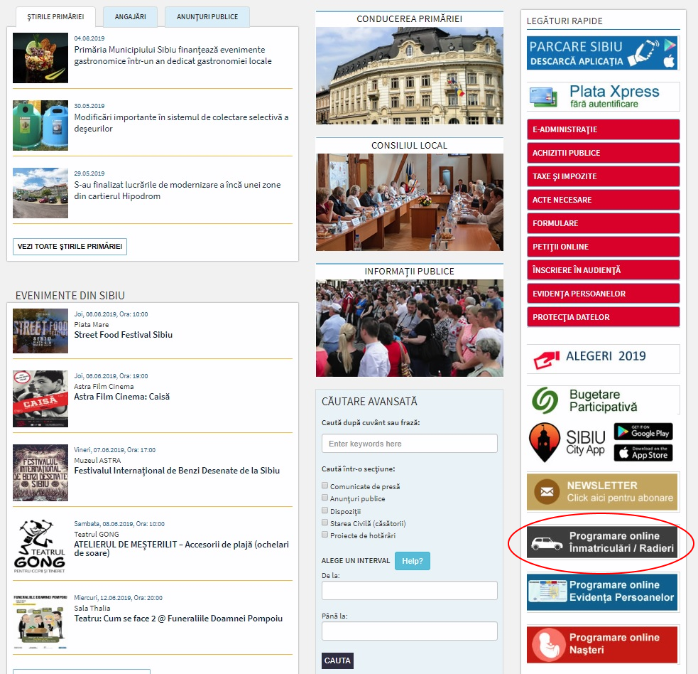 programare_înmatriculări