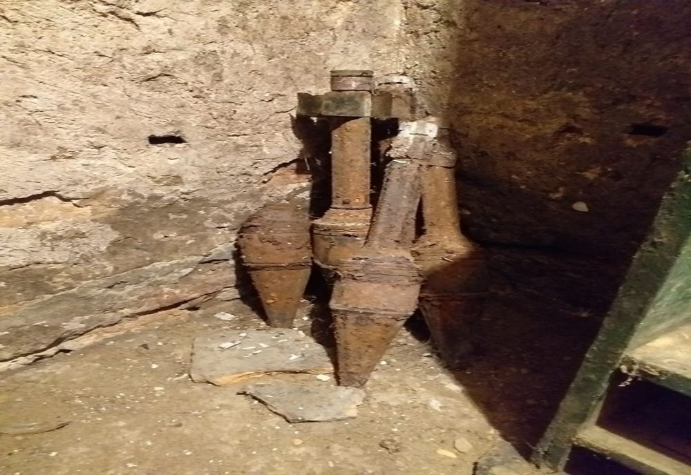 Elemente de muniție neexplodată, găsite în Copșa Mică