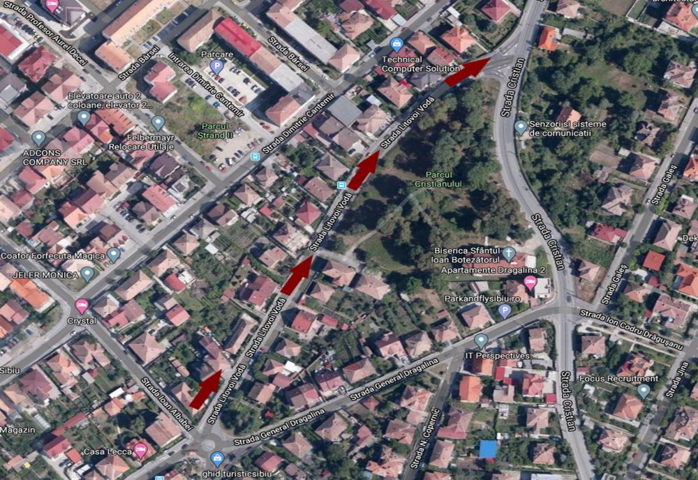 Modificări în regimul de circulație, pe străzile Litovoi,  Viitorului și Moara de Scoarță