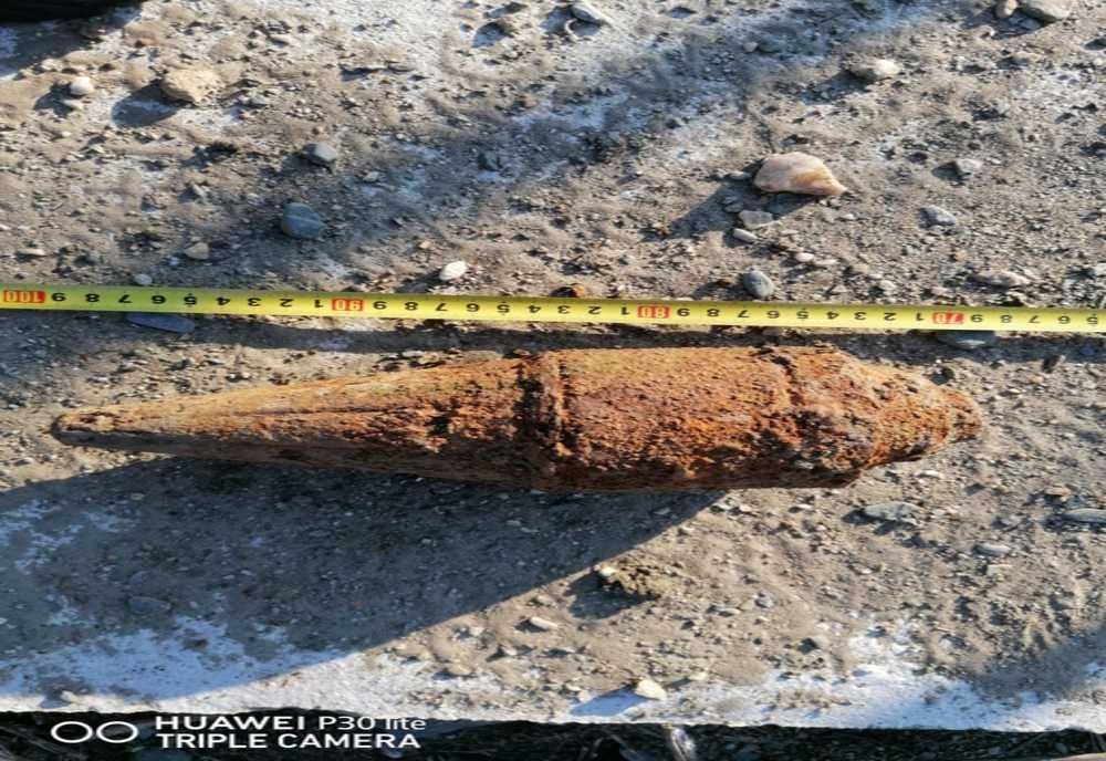 Element de muniție, găsit în grădina unui avrigean