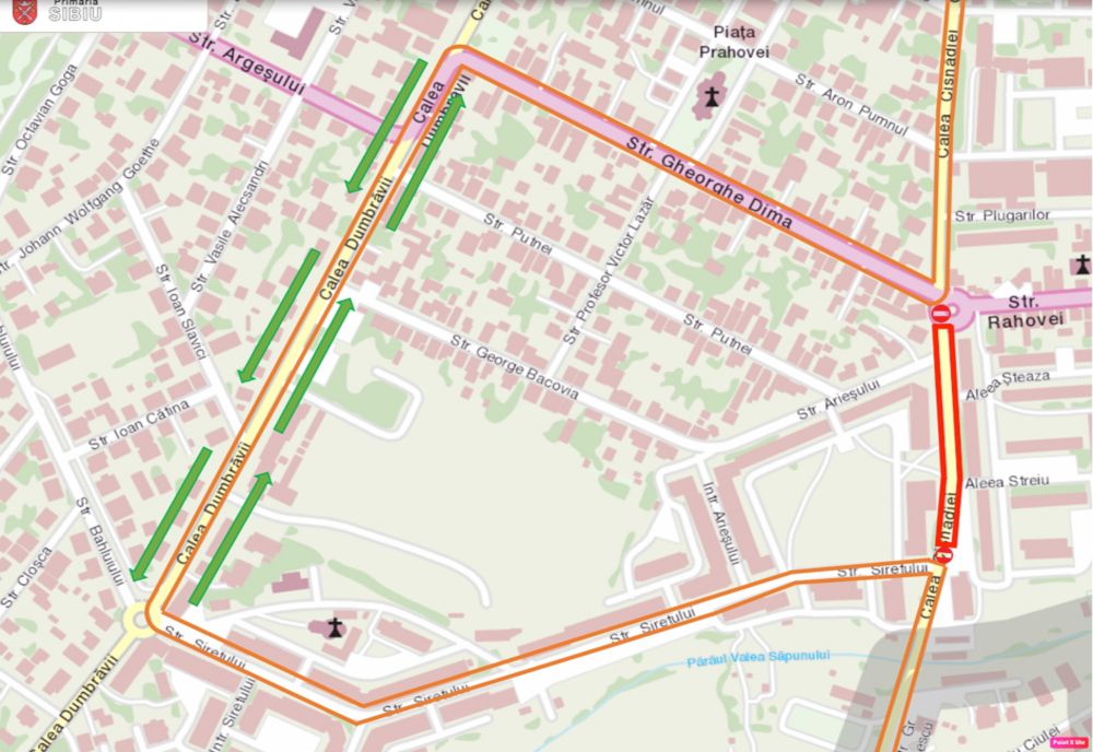 Încep lucrările de reconfigurare a carosabilului pe Calea Cisnădiei
