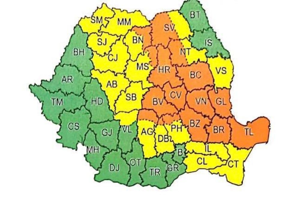 COD GALBEN de ploi și vijelii, la Sibiu!