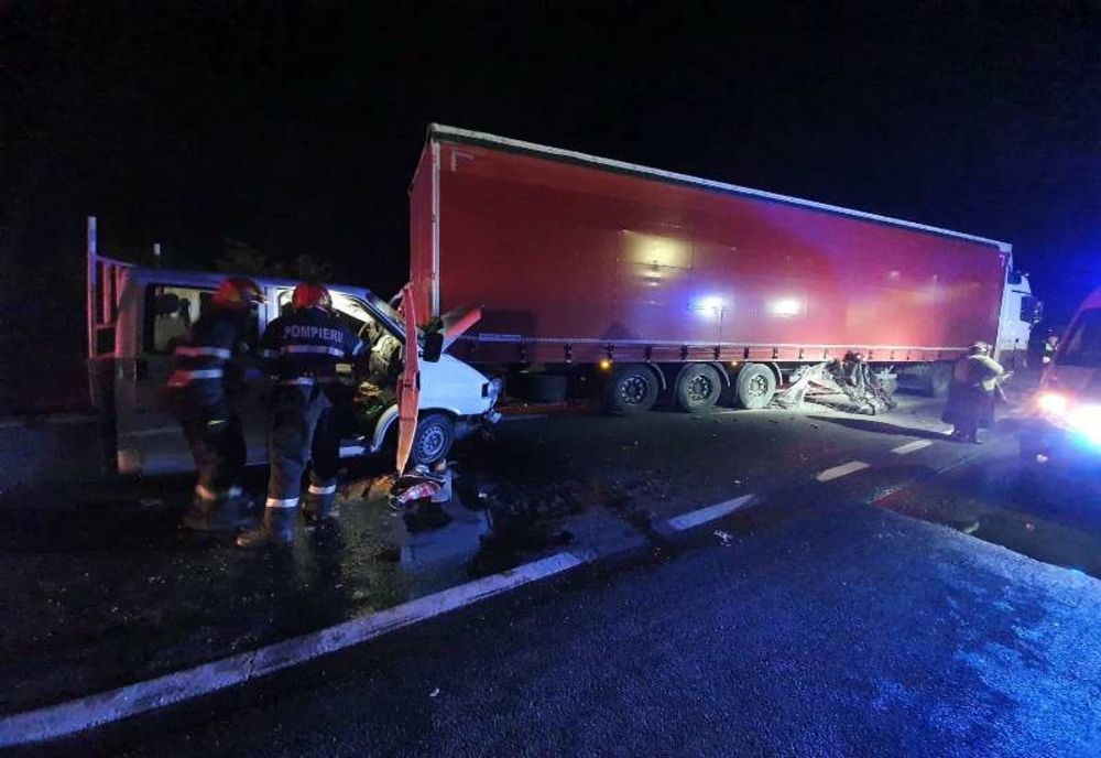 Grav accident rutier pe DN7, la Tălmaciu (FOTO)