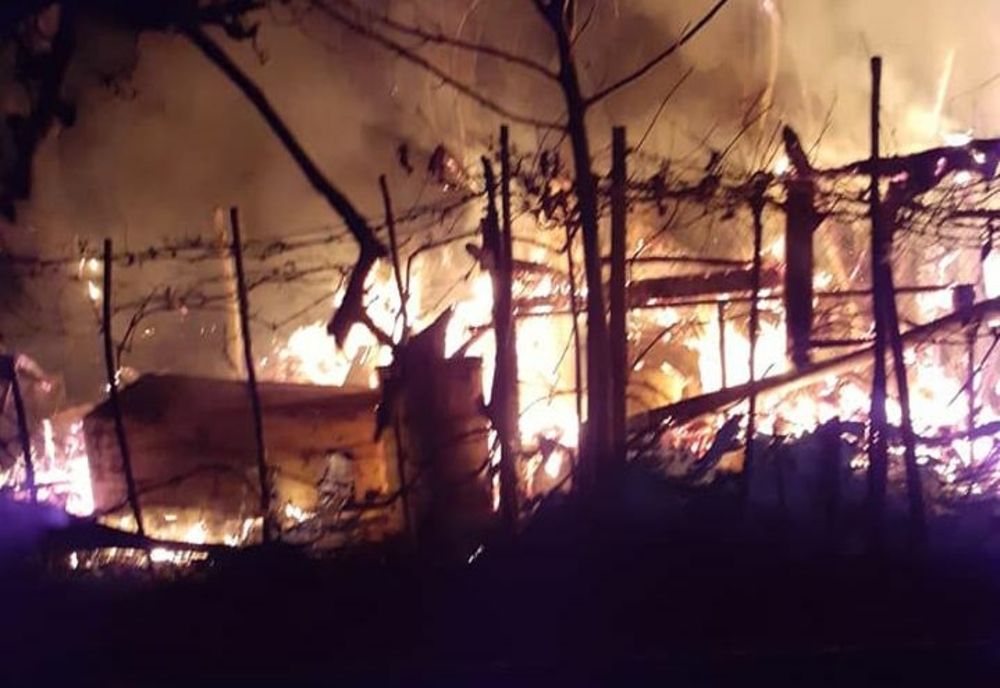 10 găini și un iepure s-au făcut scrum într-un incendiu!