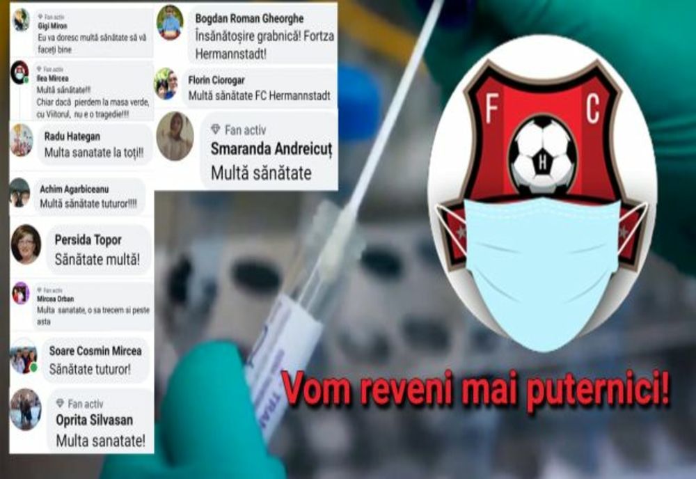 Încă 4 fotbaliști de la FC Hermannstadt au coronavirus!