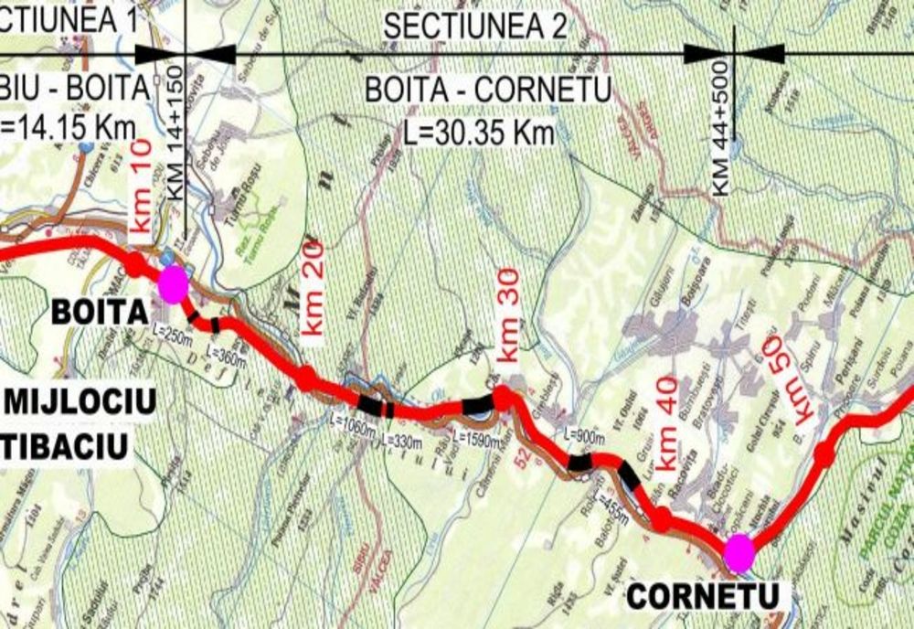 11 oferte pentru proiectarea și execuția secțiunii 2 a autostrăzii Sibiu - Pitești