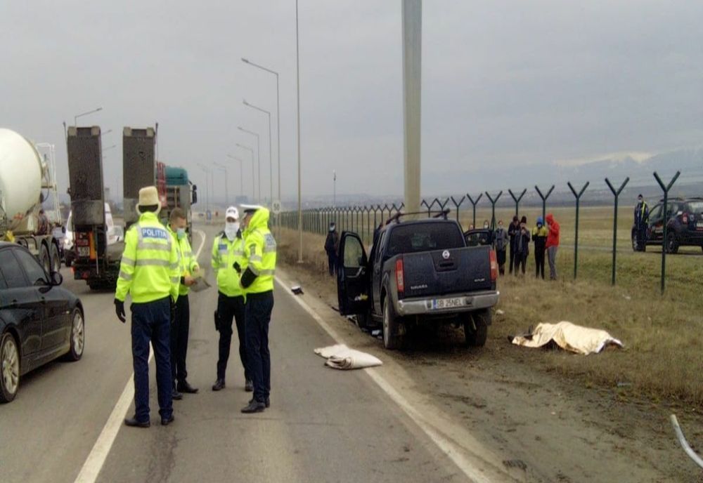 Șofer mort într-un accident rutier, pe DN1