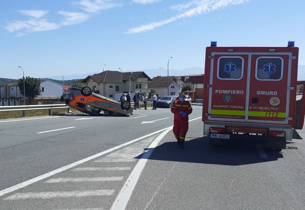 VIDEO Accident rutier cu 4 victime, la Şelimbăr