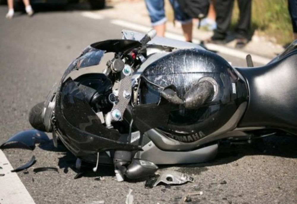 Motociclist rănit într-un accident rutier, la Sibiu