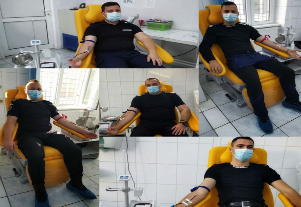 Jandarmii sibieni au donat sânge pentru viață
