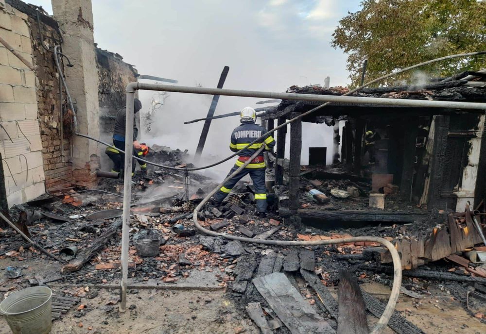Bărbat mort într-un incendiu, la Tălmaciu