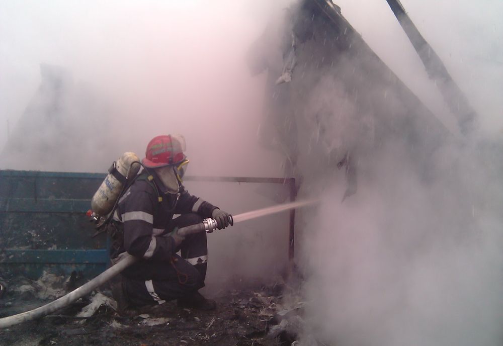 Incendiu la o casă din municipiul Sibiu