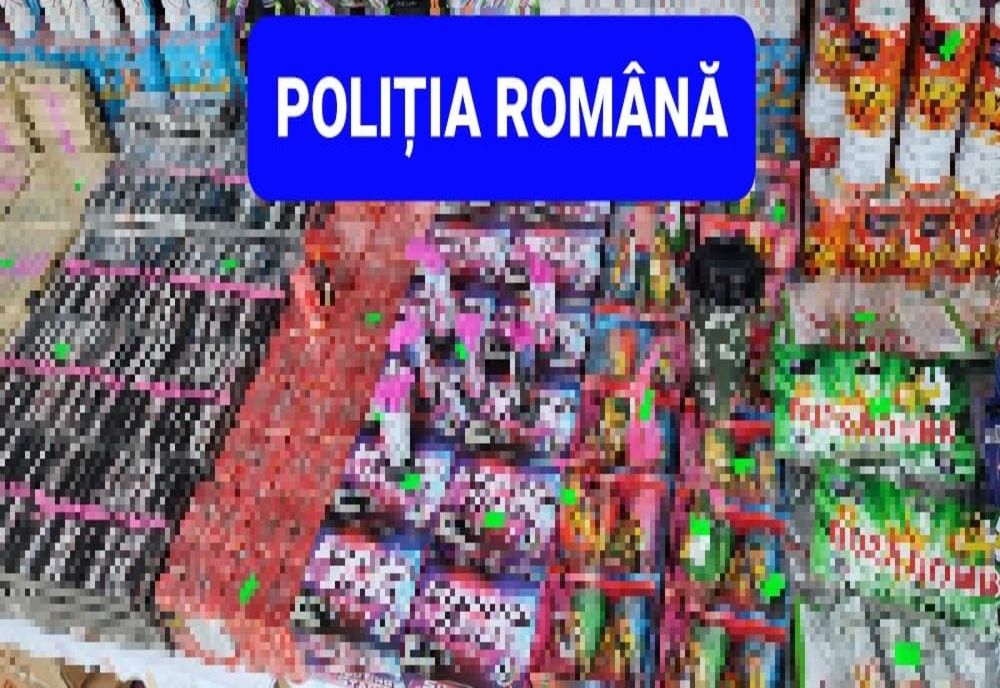 Articole pirotehnice confiscate de polițiștii sibieni