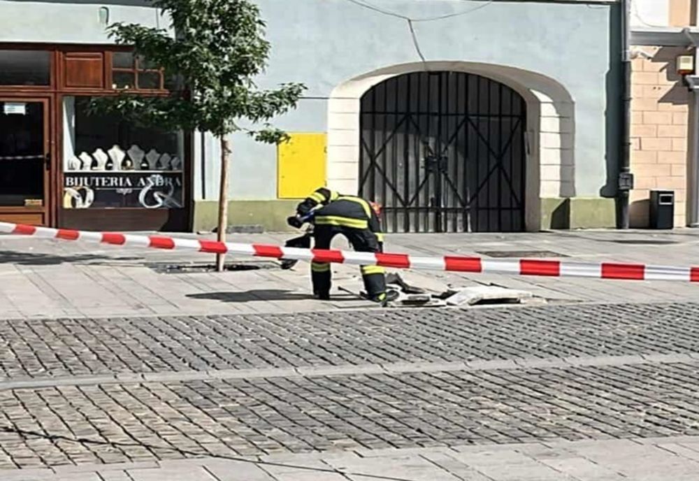 EXPLOZIE SUBTERANĂ ÎN CENTRUL SIBIULUI