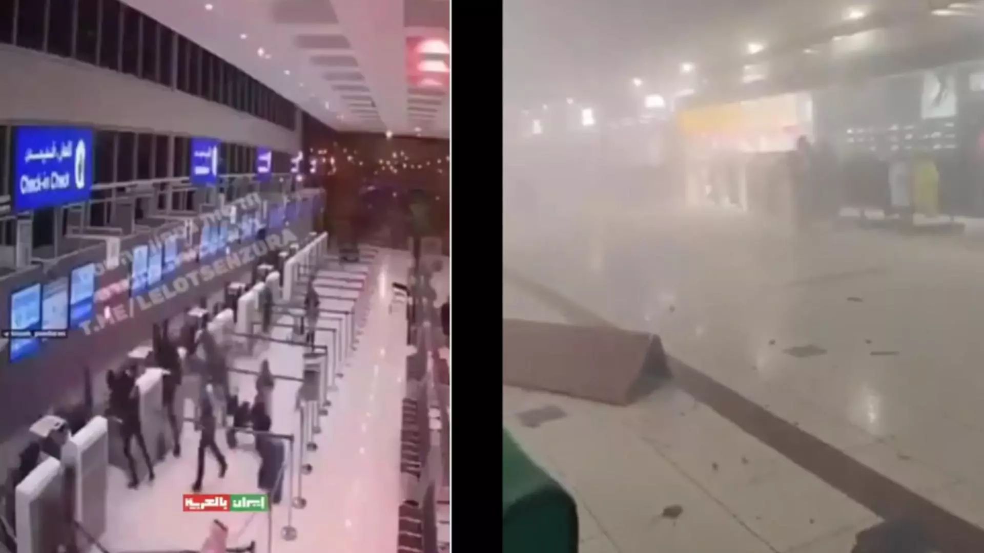 Momentul în care o dronă iraniană a lovit aeroportul din Dubai