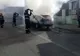 Un autoturism a luat foc în mers, pe o stradă din Mediaș