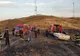 Foto/ Video. Două autoturisme au luat foc pe A1, la interval de 30 de minute