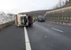 Se circulă pe o bandă, pe A1, în zona Aciliu