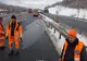 Banda 2 restricționată pe A1 pentru repararea parapetului