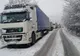 Trafic îngreunat pe DN 14A. Tirurile înaintează greu din cauza vremii